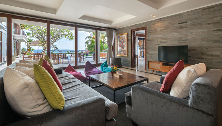 Villa Asada - Media and library room